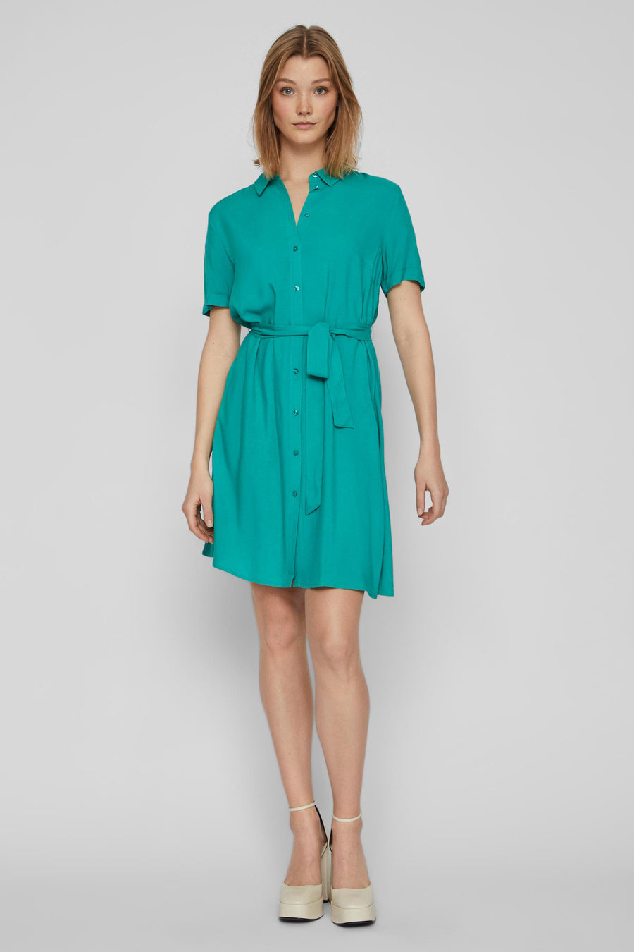 Robe &agrave; manches courtes - vert