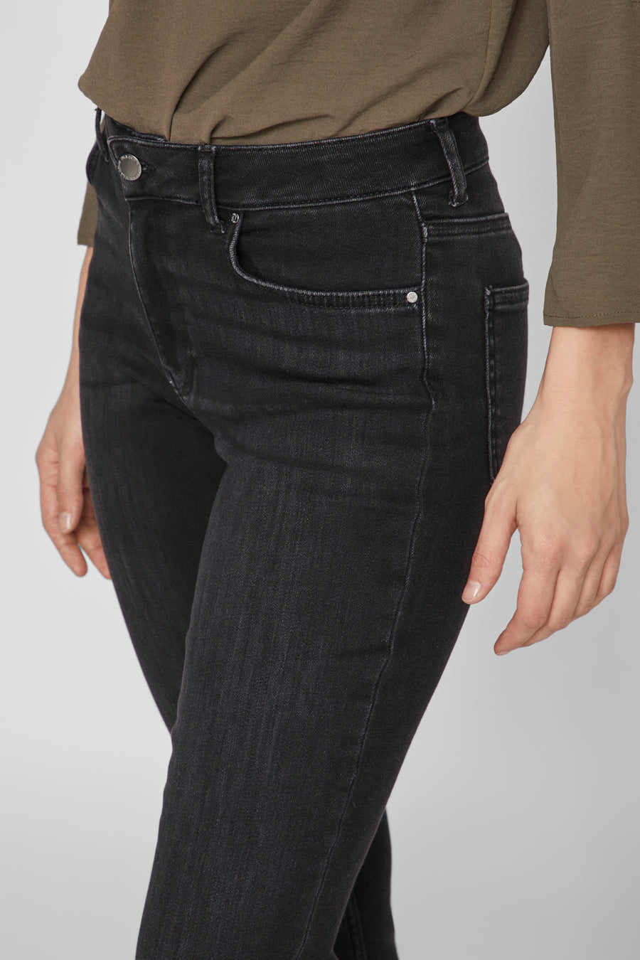 VISKINNIE VISARAH - black denim - VILA®