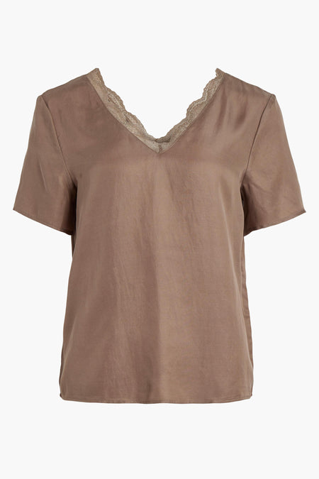 VILESLIE S/S LACE TOP