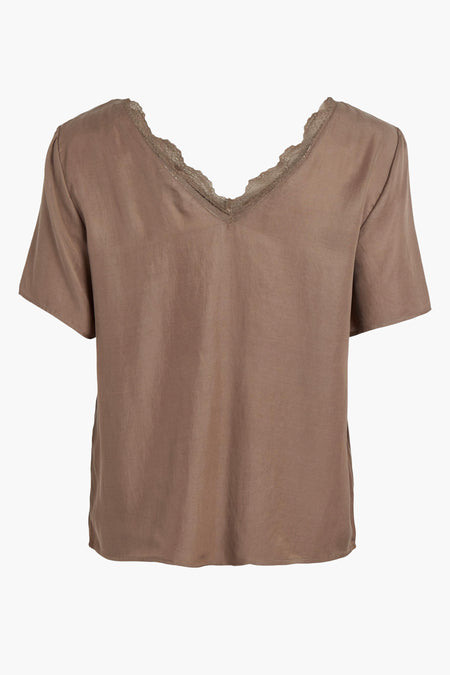 VILESLIE S/S LACE TOP