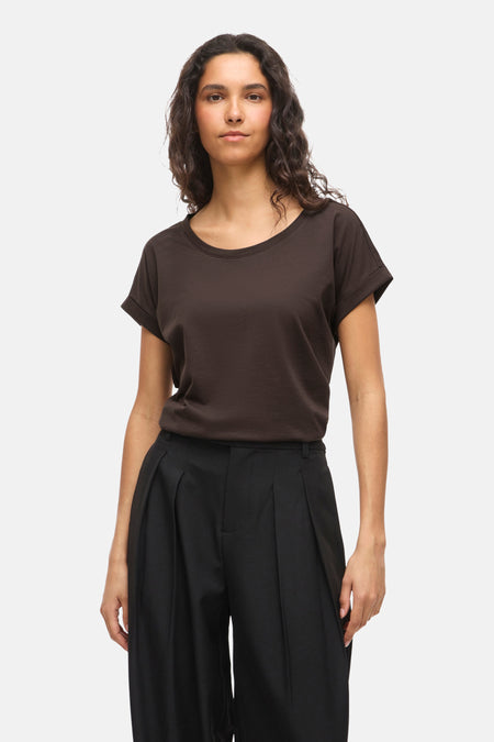 T-shirt à manches courtes - brun