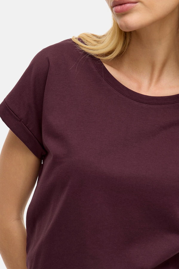 Top uni manche courte Mauve - VILA®