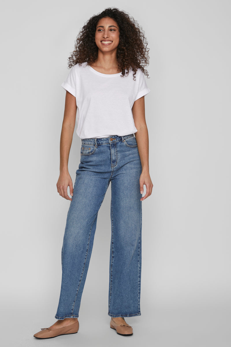 Top uni manche courte Blanc - VILA®
