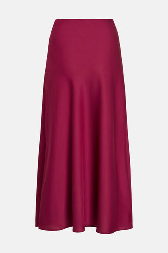 Bordeaux lange rok van VILA® met vloeiende plooien en een elegante uitstraling.
