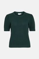 VIDALO O-NECK S/S KNIT TOP - NOOS