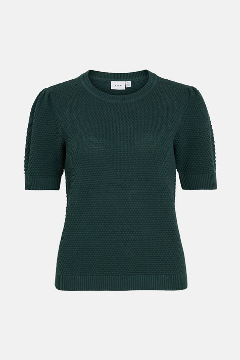 VIDALO O-NECK S/S KNIT TOP - NOOS
