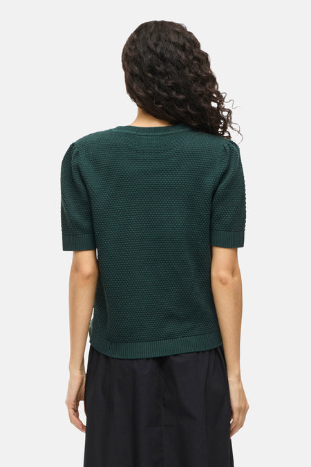 VIDALO O-NECK S/S KNIT TOP - NOOS