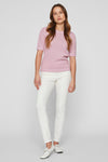 VIDALO O-NECK S/S KNIT TOP - NOOS