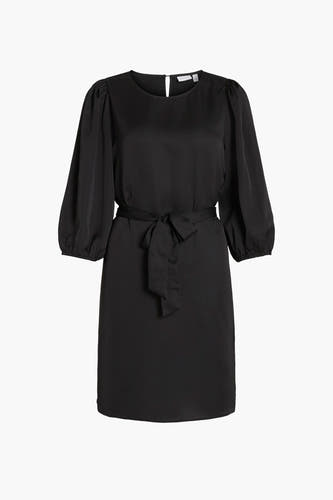 Robe &agrave; manches longues - noir