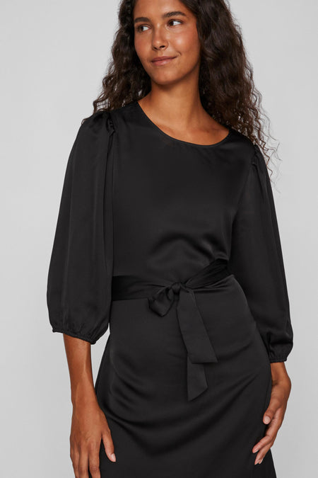 Robe &agrave; manches longues - noir