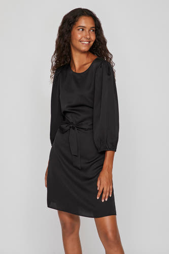 Robe &agrave; manches longues - noir