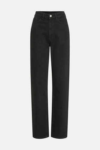 Jean droit noir de VILA, pantalon en denim classique à jambes droites.