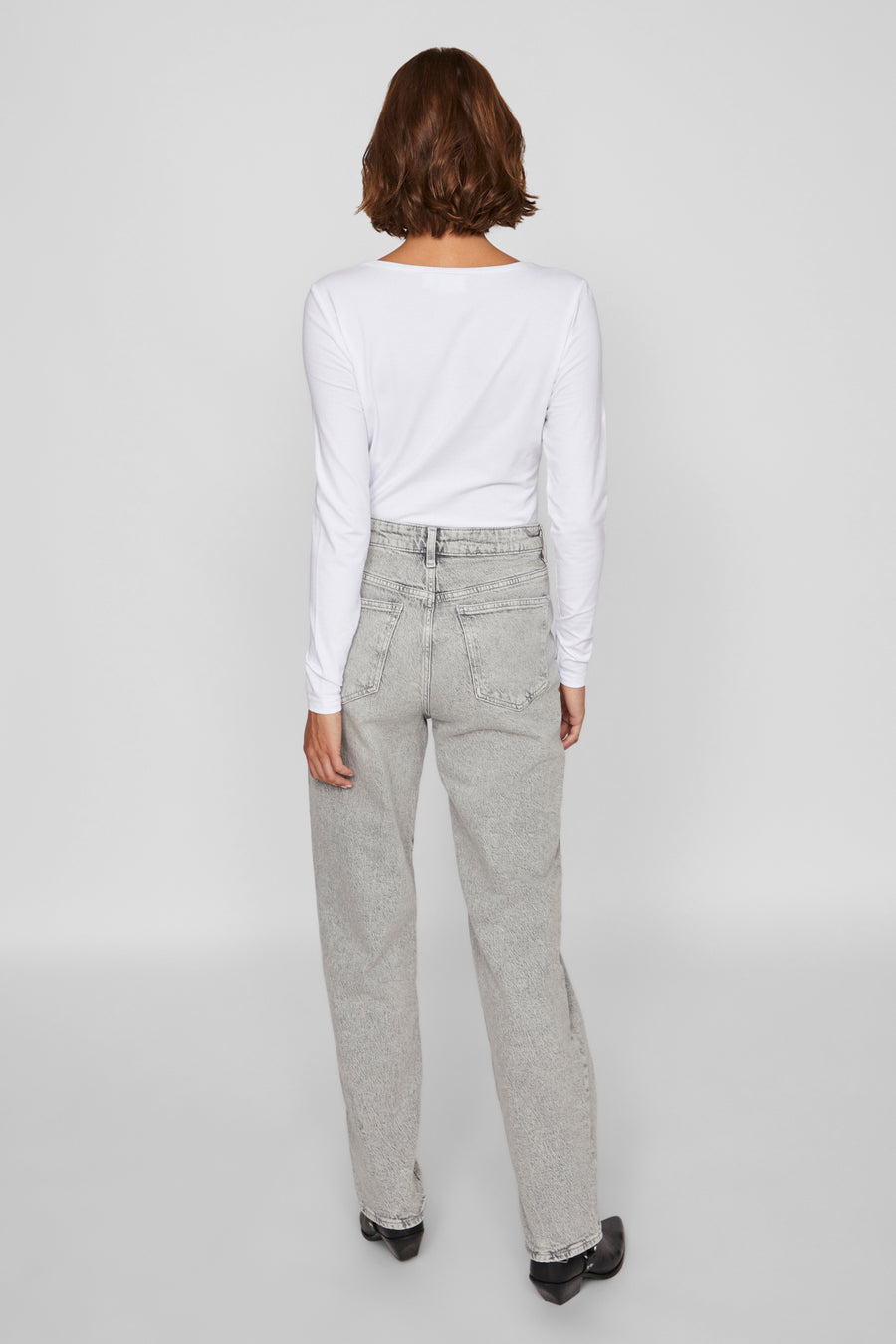 VIKELLY JAF HW STRAIGHT JEANS-NOOS