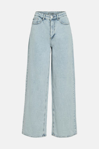 Jean délavé clair large de VILA, avec des détails en denim classiques.
