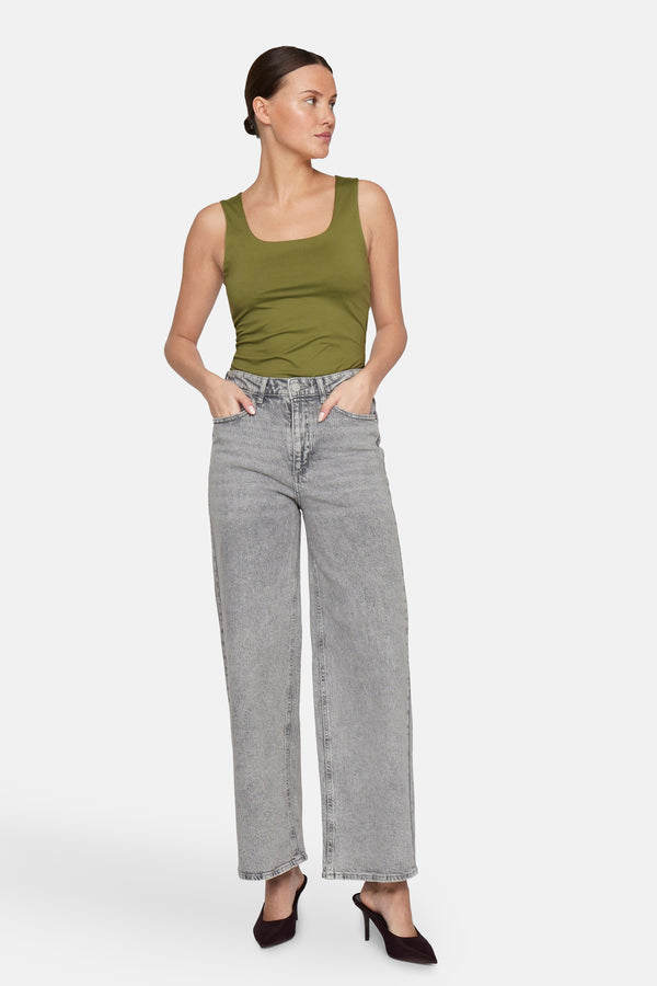 Jeans wide Light grey denim - VILA®