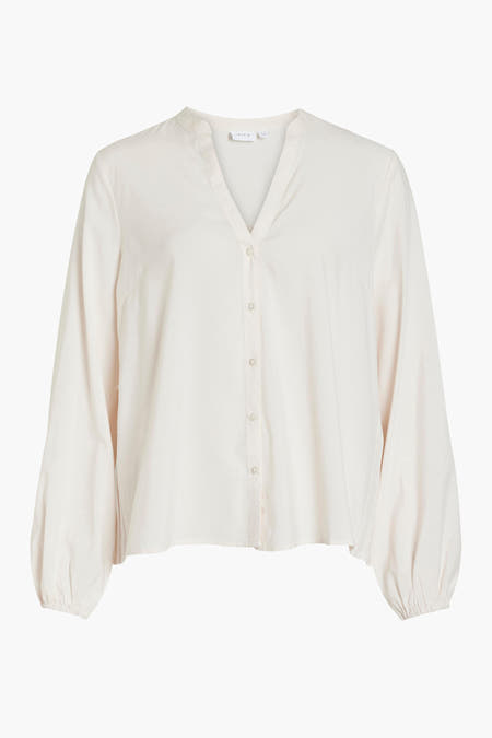 Chemise à manches longues de VILA®, avec plis sur le dos et manches longues.