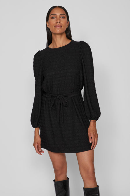 Robe &agrave; manches longues - noir