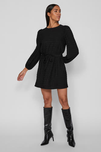 Robe &agrave; manches longues - noir