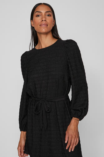 Robe &agrave; manches longues - noir