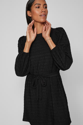 Robe &agrave; manches longues - noir