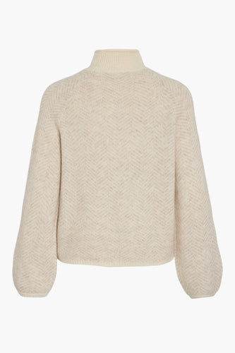 Pull à col roulé - beige - VILA® - 7