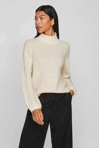 Pull à col roulé - beige - VILA® - 7