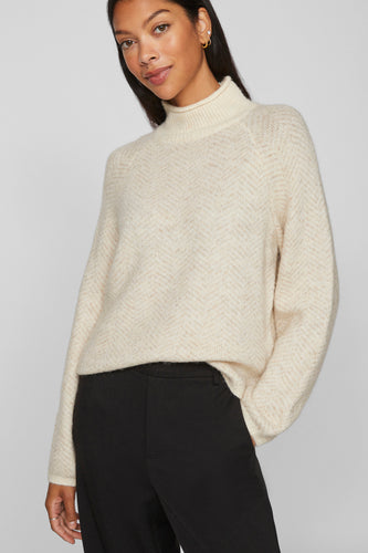 Pull à col roulé - beige - VILA® - 7