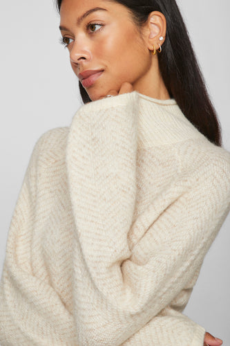 Pull à col roulé - beige - VILA® - 7