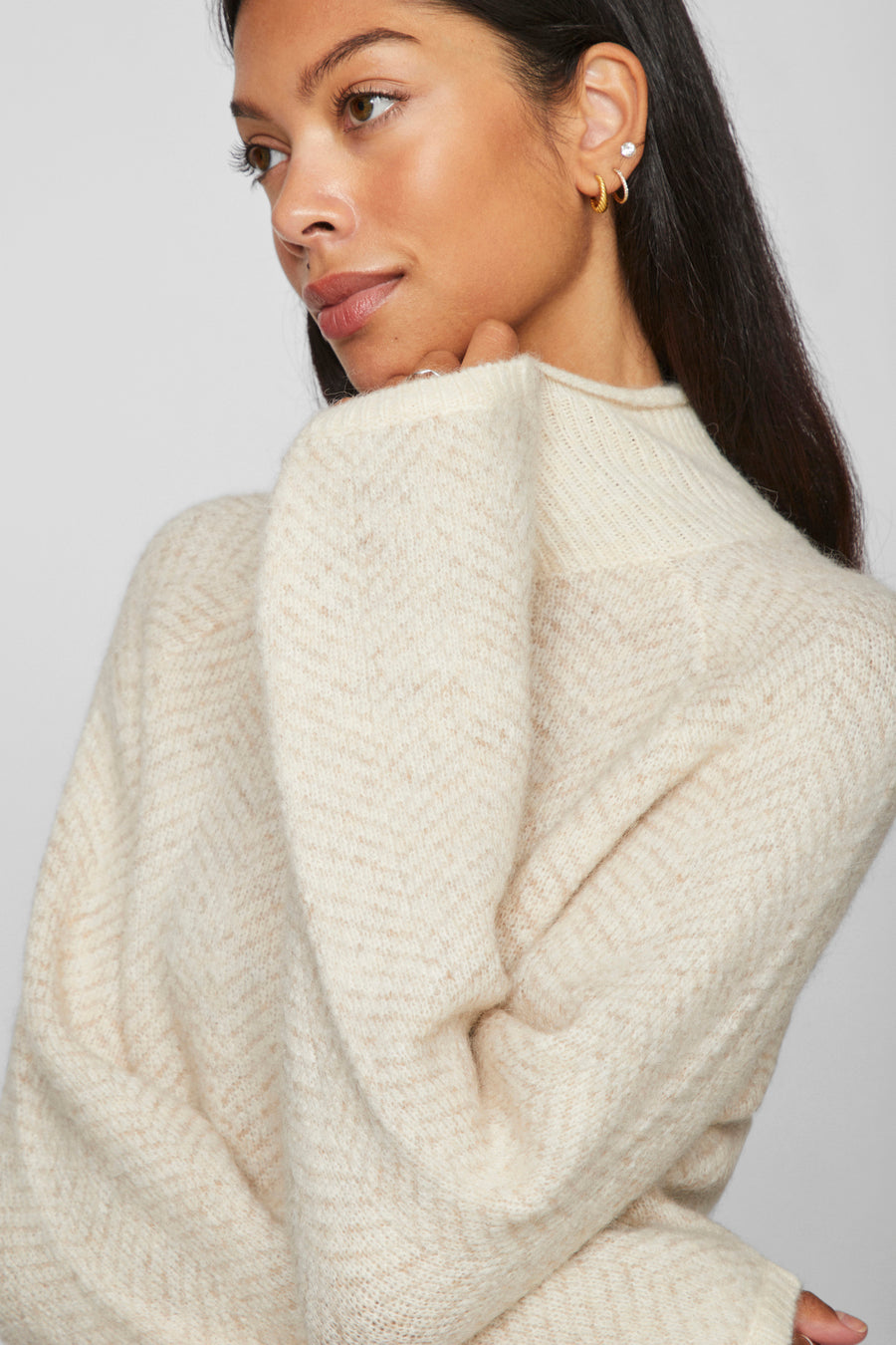 Pull à col roulé - beige - VILA® - 7