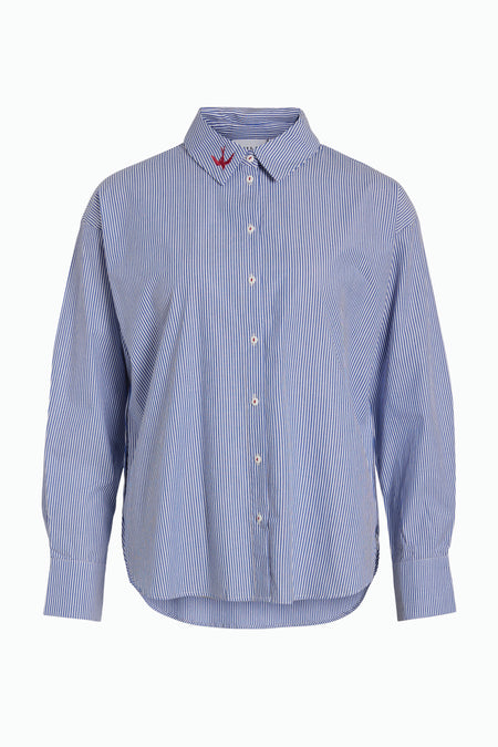 Chemise &agrave; manches longues - bleu