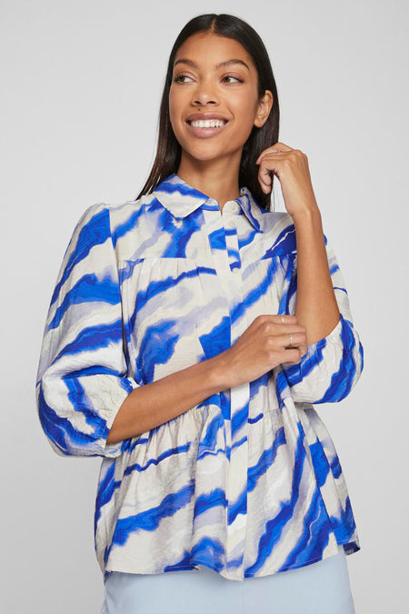 Chemise &agrave; manches courtes - bleu