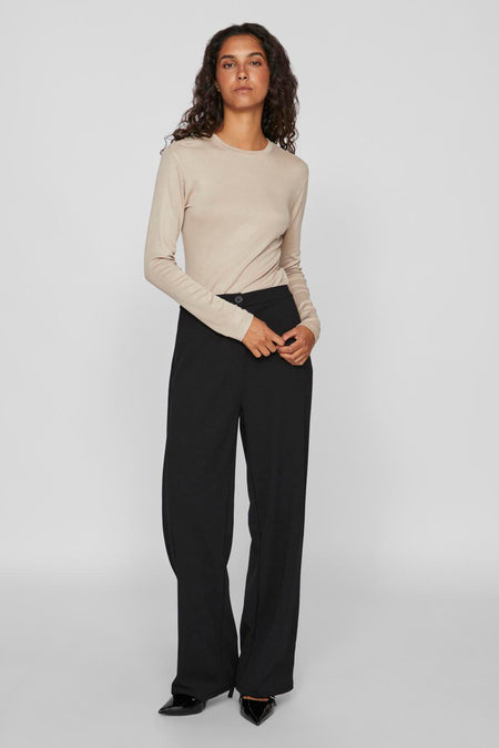 VIALEXIA O-NECK L/S TOP - NOOS