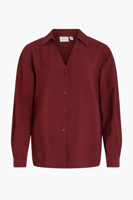 VIDOMIRA V-NECK L/S SHIRT - NOOS