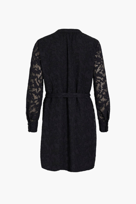 VIFLEMA V-NECK L/S SHORT DRESS - NOOS