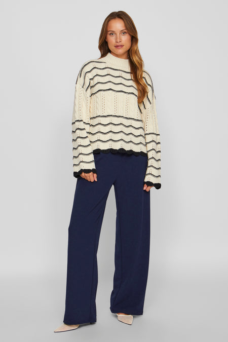 Pull à col roulé - beige