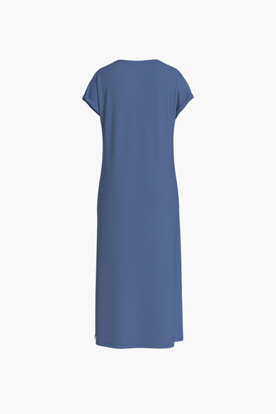 VIMODALA V-NECK S/S MIDI DRESS/DFS