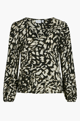 VILAYA ZEN V-NECK L/S TOP/R