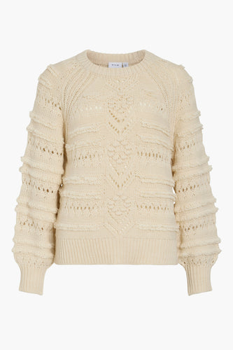 Pull à col rond - écru - VILA®