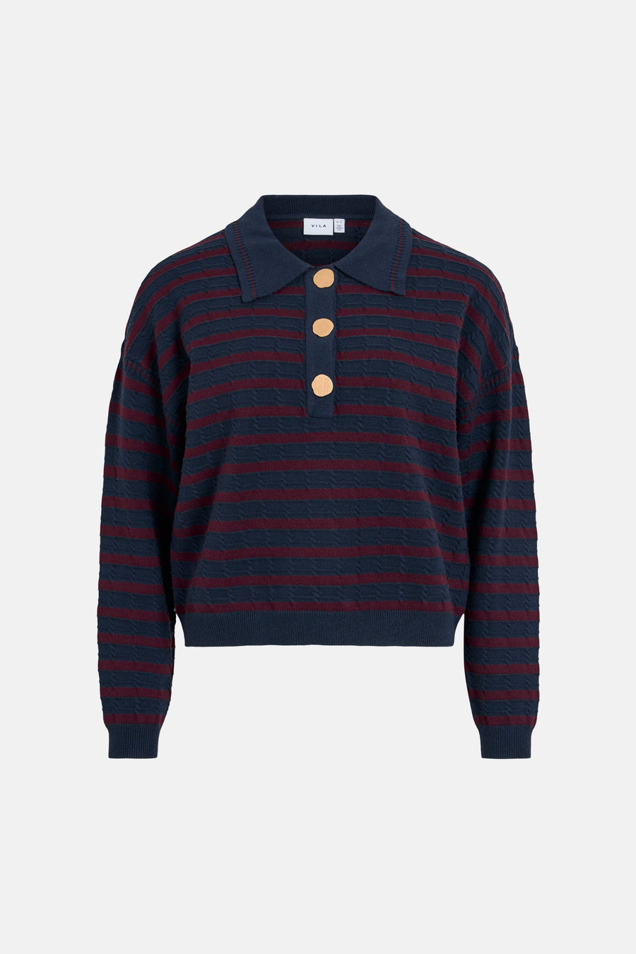 Pull col V - Navy Blazer