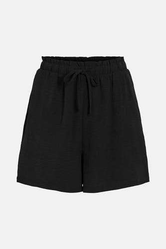 Short noir de VILA, avec une corde et un ajustement confortable.