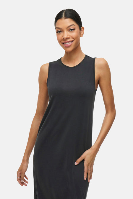VIMODALA O-NECK S/L DRESS - NOOS