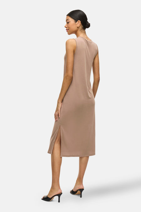 VIMODALA O-NECK S/L DRESS - NOOS