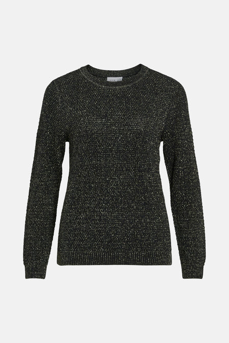 Pull à col rond - noir