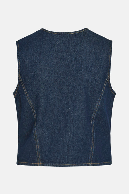 VICREEK S/L DENIM VEST DBD