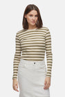 VIAMELIE O-NECK L/S TOP/PB