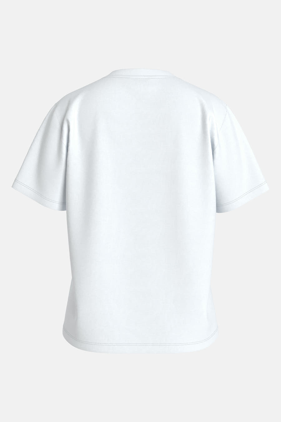 Wit T-shirt met korte mouwen van VILA, achteraanzicht.