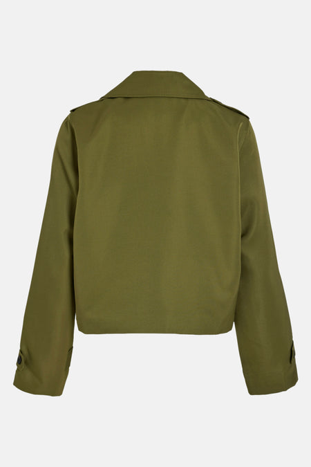 VIADDISON L/S SHORT TRENCHCOAT