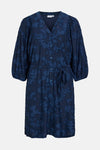 VIHARMONIA V-NECK 3/4 SHIRT DRESS