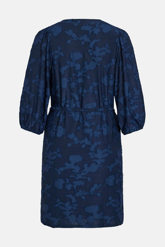 VIHARMONIA V-NECK 3/4 SHIRT DRESS