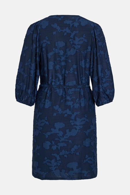 VIHARMONIA V-NECK 3/4 SHIRT DRESS
